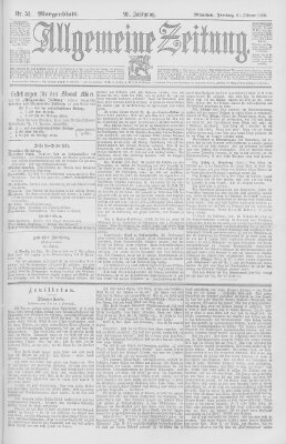 Allgemeine Zeitung Freitag 21. Februar 1896