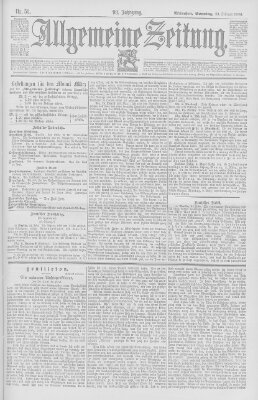 Allgemeine Zeitung Sonntag 23. Februar 1896