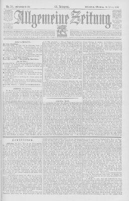 Allgemeine Zeitung Montag 24. Februar 1896