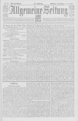 Allgemeine Zeitung Donnerstag 27. Februar 1896