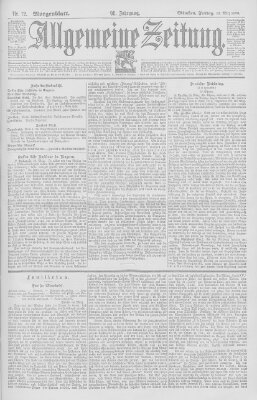 Allgemeine Zeitung Freitag 13. März 1896