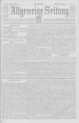 Allgemeine Zeitung Freitag 20. März 1896