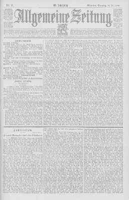 Allgemeine Zeitung Sonntag 22. März 1896