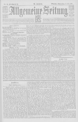 Allgemeine Zeitung Donnerstag 26. März 1896