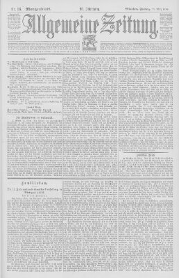 Allgemeine Zeitung Freitag 27. März 1896