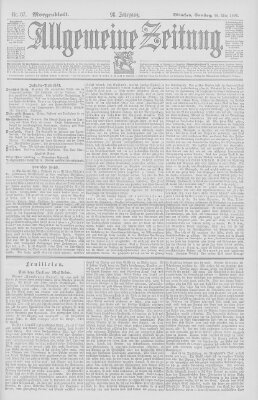 Allgemeine Zeitung Samstag 28. März 1896