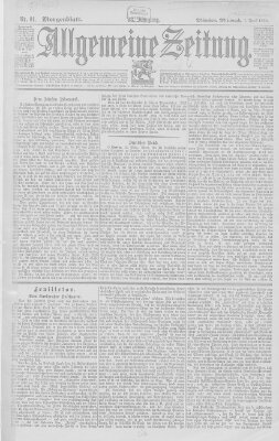 Allgemeine Zeitung Mittwoch 1. April 1896