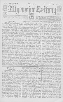 Allgemeine Zeitung Donnerstag 2. April 1896