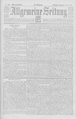 Allgemeine Zeitung Dienstag 21. April 1896