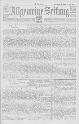 Allgemeine Zeitung Sonntag 26. April 1896