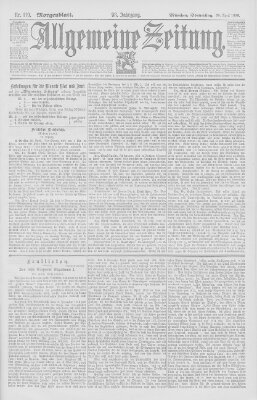 Allgemeine Zeitung Donnerstag 30. April 1896