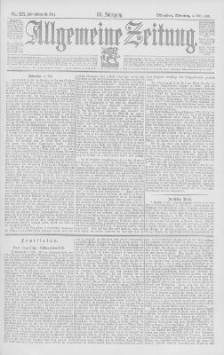 Allgemeine Zeitung Montag 4. Mai 1896