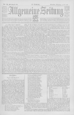 Allgemeine Zeitung Montag 11. Mai 1896