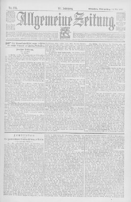 Allgemeine Zeitung Donnerstag 14. Mai 1896