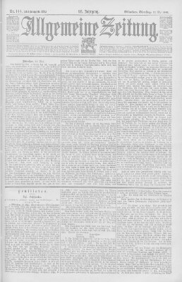 Allgemeine Zeitung Dienstag 26. Mai 1896