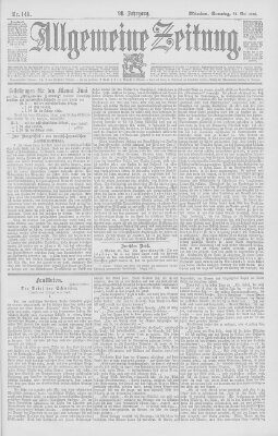 Allgemeine Zeitung Sonntag 31. Mai 1896