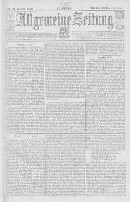 Allgemeine Zeitung Montag 1. Juni 1896