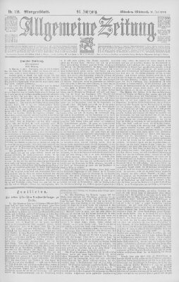 Allgemeine Zeitung Mittwoch 10. Juni 1896