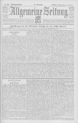 Allgemeine Zeitung Donnerstag 18. Juni 1896