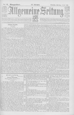 Allgemeine Zeitung Freitag 19. Juni 1896