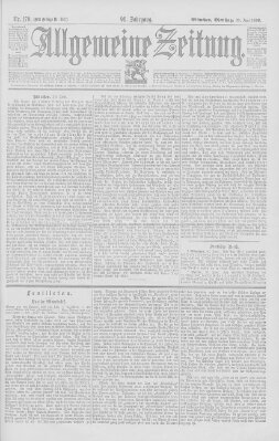 Allgemeine Zeitung Dienstag 30. Juni 1896