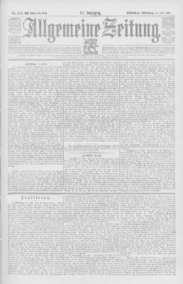 Allgemeine Zeitung Montag 20. Juli 1896