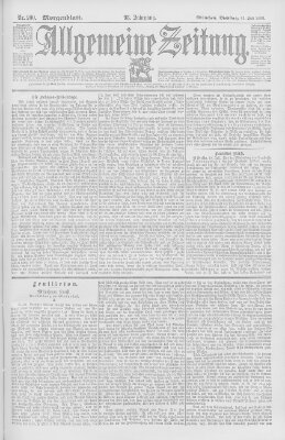 Allgemeine Zeitung Dienstag 21. Juli 1896