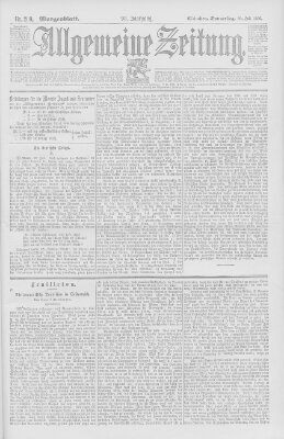 Allgemeine Zeitung Donnerstag 30. Juli 1896