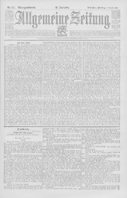 Allgemeine Zeitung Freitag 7. August 1896