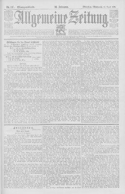 Allgemeine Zeitung Mittwoch 26. August 1896