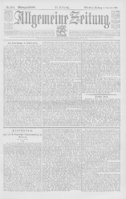 Allgemeine Zeitung Freitag 4. September 1896