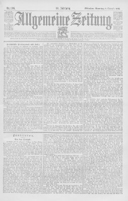 Allgemeine Zeitung Sonntag 6. September 1896