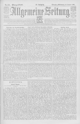 Allgemeine Zeitung Mittwoch 16. September 1896