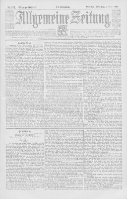 Allgemeine Zeitung Dienstag 6. Oktober 1896