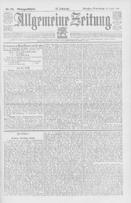 Allgemeine Zeitung Donnerstag 29. Oktober 1896