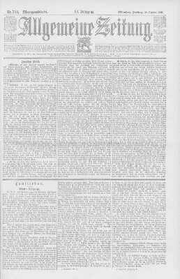 Allgemeine Zeitung Freitag 30. Oktober 1896