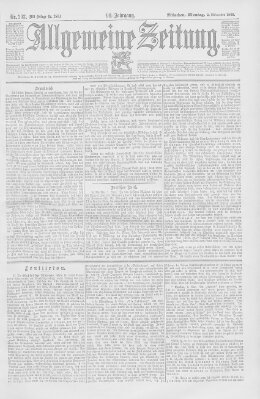 Allgemeine Zeitung Montag 2. November 1896