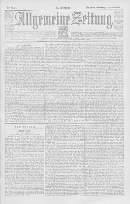 Allgemeine Zeitung Sonntag 8. November 1896