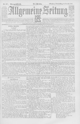 Allgemeine Zeitung Donnerstag 26. November 1896