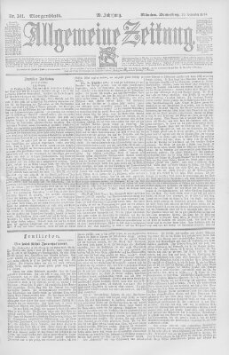 Allgemeine Zeitung Donnerstag 10. Dezember 1896