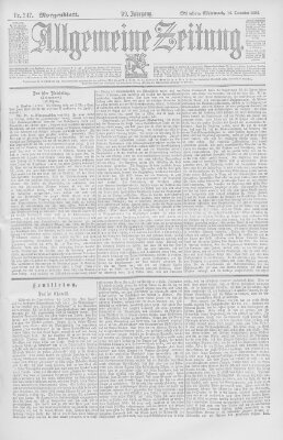 Allgemeine Zeitung Mittwoch 16. Dezember 1896