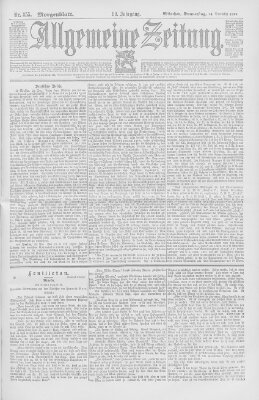 Allgemeine Zeitung Donnerstag 24. Dezember 1896