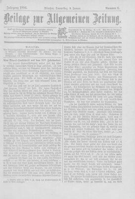 Allgemeine Zeitung Donnerstag 9. Januar 1896