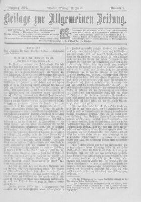 Allgemeine Zeitung Montag 13. Januar 1896