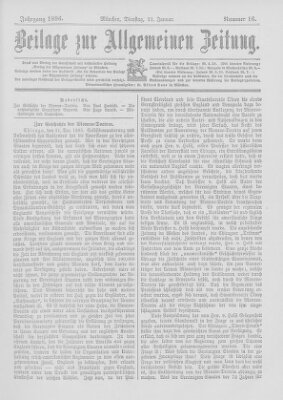 Allgemeine Zeitung Dienstag 21. Januar 1896