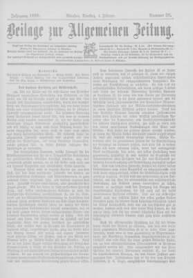 Allgemeine Zeitung Dienstag 4. Februar 1896