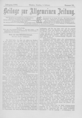 Allgemeine Zeitung Samstag 8. Februar 1896