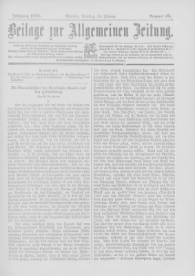 Allgemeine Zeitung Dienstag 18. Februar 1896