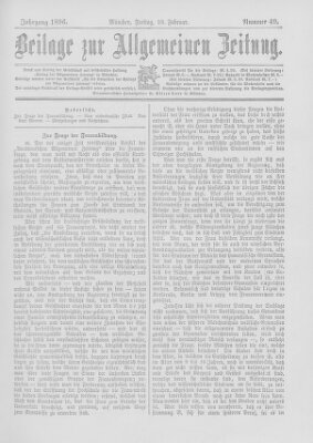 Allgemeine Zeitung Freitag 28. Februar 1896