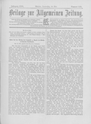 Allgemeine Zeitung Donnerstag 28. Mai 1896